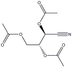 (2S,3R)-2,3,4-Triacetoxybutanenitrile Structure