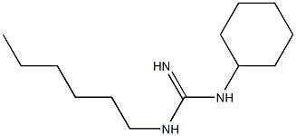 1-Cyclohexyl-3-hexylguanidine,,结构式