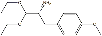 [R,(+)]-1,1-ジエトキシ-3-(p-メトキシフェニル)-2-プロパンアミン 化学構造式