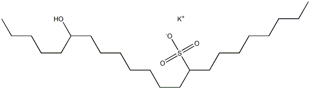 17-Hydroxydocosane-9-sulfonic acid potassium salt