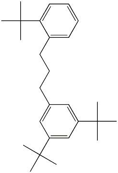 1-(3,5-ジ-tert-ブチルフェニル)-3-(2-tert-ブチルフェニル)プロパン 化学構造式