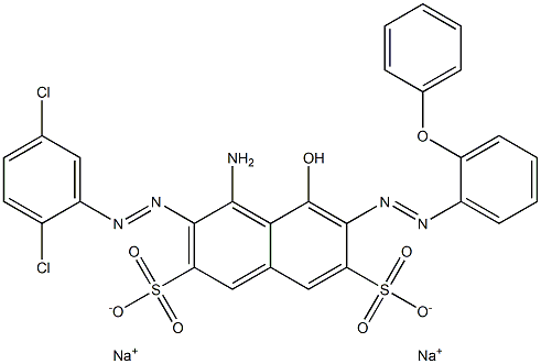 4-Amino-3-[(2,5-dichlorophenyl)azo]-5-hydroxy-6-[(2-phenoxyphenyl)azo]naphthalene-2,7-disulfonic acid disodium salt