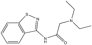 N-(1,2-Benzisothiazol-3-yl)-2-(diethylamino)acetamide Struktur