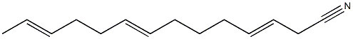 3,8,12-Tetradecatrienenitrile Structure