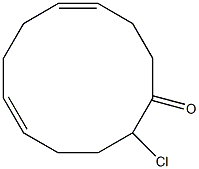 2-Chloro-5,9-cyclododecadien-1-one Structure