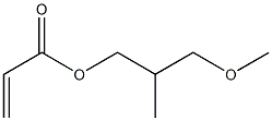 Propenoic acid 2-methyl-3-methoxypropyl ester Structure