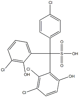 (4-Chlorophenyl)(3-chloro-2-hydroxyphenyl)(2,3-dichloro-6-hydroxyphenyl)methanesulfonic acid