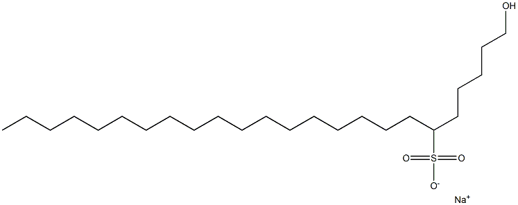 1-Hydroxytetracosane-6-sulfonic acid sodium salt