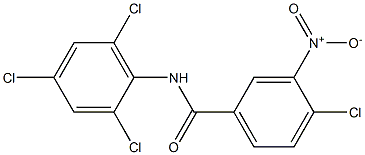 2',4,4',6'-Tetrachloro-3-nitrobenzanilide Structure