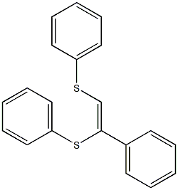 1,2-Bis(phenylthio)-1-phenylethene 结构式