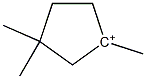 1,3,3-Trimethylcyclopentane-1-cation