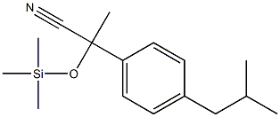 2-(4-Isobutylphenyl)-2-(trimethylsilyloxy)propionitrile Struktur