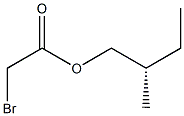 (+)-ブロモ酢酸(S)-2-メチルブチル 化学構造式