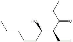 (4S,5R)-4-エチル-5-ヒドロキシ-3-デカノン 化学構造式