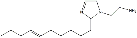 1-(2-アミノエチル)-2-(6-デセニル)-3-イミダゾリン 化学構造式