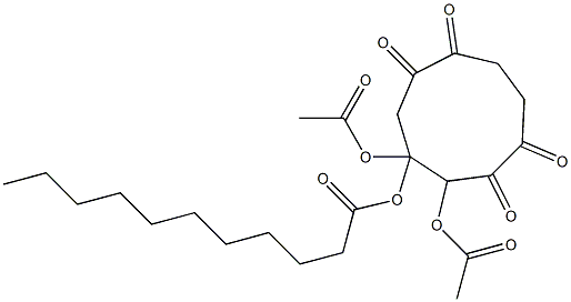 2,3-Bis(acetyloxy)-1,5-dioxa-6,9-dioxo-3-undecanoyloxycyclononane