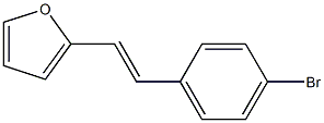 2-(4-ブロモスチリル)フラン 化学構造式