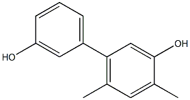 4,6-Dimethyl-1,1'-biphenyl-3,3'-diol Structure