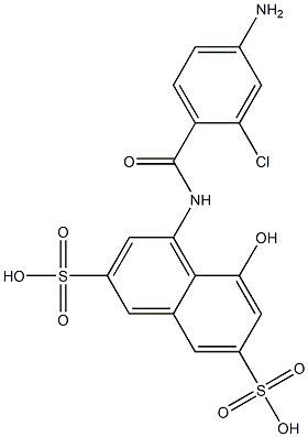 1-(4-Amino-2-chlorobenzoylamino)-8-hydroxy-3,6-naphthalenedisulfonic acid