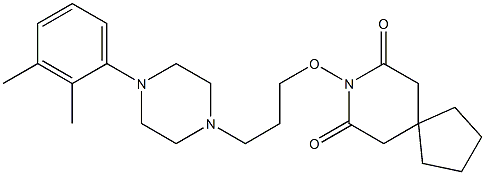 8-[3-[4-(2,3-Dimethylphenyl)-1-piperazinyl]propyloxy]-8-azaspiro[4.5]decane-7,9-dione 结构式