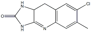 7-Chloro-6-methyl-9,9a-dihydro-1H-imidazo[4,5-b]quinolin-2(3H)-one Struktur