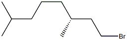 [R,(-)]-1-ブロモ-3,7-ジメチルオクタン 化学構造式