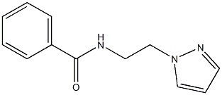 N-[2-(1H-ピラゾール-1-イル)エチル]ベンズアミド 化学構造式