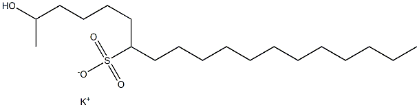 2-Hydroxynonadecane-7-sulfonic acid potassium salt