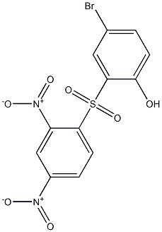 4-Bromo-2-[(2,4-dinitrophenyl)sulfonyl]phenol Struktur