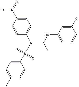 N-[1-[(3-Chlorophenyl)amino]ethyl]-N-(4-nitrophenyl)-4-methylbenzenesulfonamide