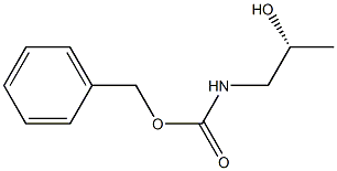 (2R)-3-[N-(ベンジルオキシカルボニル)アミノ]プロパン-2-オール 化学構造式