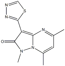  1,5,7-Trimethyl-3-(1,3,4-thiadiazol-2-yl)pyrazolo[1,5-a]pyrimidin-2(1H)-one