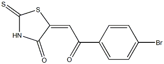 Dihydro-2-thioxo-5-[(4-bromobenzoyl)methylene]thiazol-4(5H)-one,,结构式