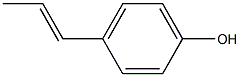 4-[(E)-1-プロペニル]フェノール 化学構造式