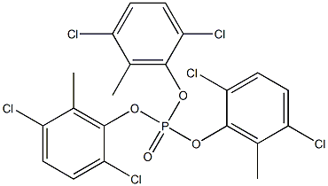 Phosphoric acid tris(2,5-dichloro-6-methylphenyl) ester,,结构式