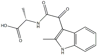 N-[(2-Methyl-1H-indol-3-yl)carbonylcarbonyl]-L-alanine Structure