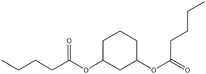 二吉草酸1,3-シクロヘキサンジイル 化学構造式