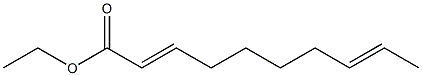 2,8-Decadienoic acid ethyl ester,,结构式