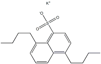 4,8-Dibutyl-1-naphthalenesulfonic acid potassium salt 结构式
