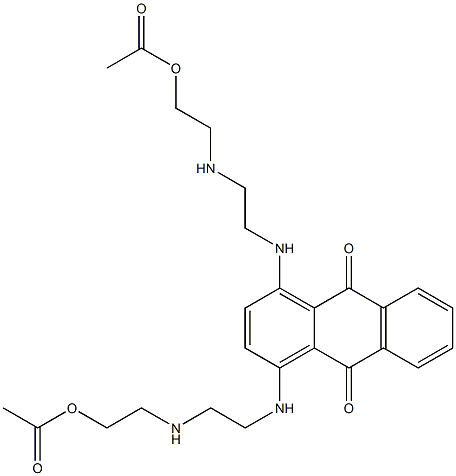 1,4-Bis[[2-[(2-hydroxyethyl)amino]ethyl]amino]-9,10-anthraquinone diacetate 结构式