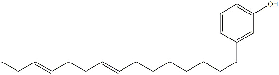 3-(8,12-Pentadecadienyl)phenol Structure