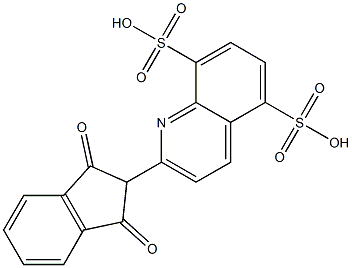 2-(1,3-Dioxoindan-2-yl)quinoline-5,8-disulfonic acid|