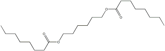 Dioctanoic acid 1,6-hexanediyl ester Structure