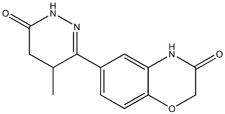 6-[(1,4,5,6-Tetrahydro-4-methyl-6-oxopyridazin)-3-yl]-4H-1,4-benzoxazin-3(2H)-one,,结构式