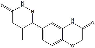 6-[(1,4,5,6-Tetrahydro-4-methyl-6-oxopyridazin)-3-yl]-4H-1,4-benzoxazin-3(2H)-one Structure