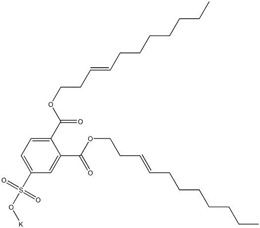 4-(Potassiosulfo)phthalic acid di(3-undecenyl) ester|