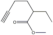 6-ヘプチン-3-カルボン酸メチル 化学構造式