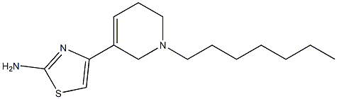  2-Amino-4-[(1-heptyl-1,2,5,6-tetrahydropyridin)-3-yl]thiazole