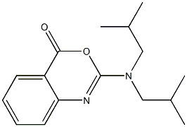 2-Diisobutylamino-4H-3,1-benzoxazin-4-one Structure