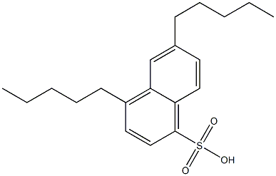 4,6-Dipentyl-1-naphthalenesulfonic acid 结构式